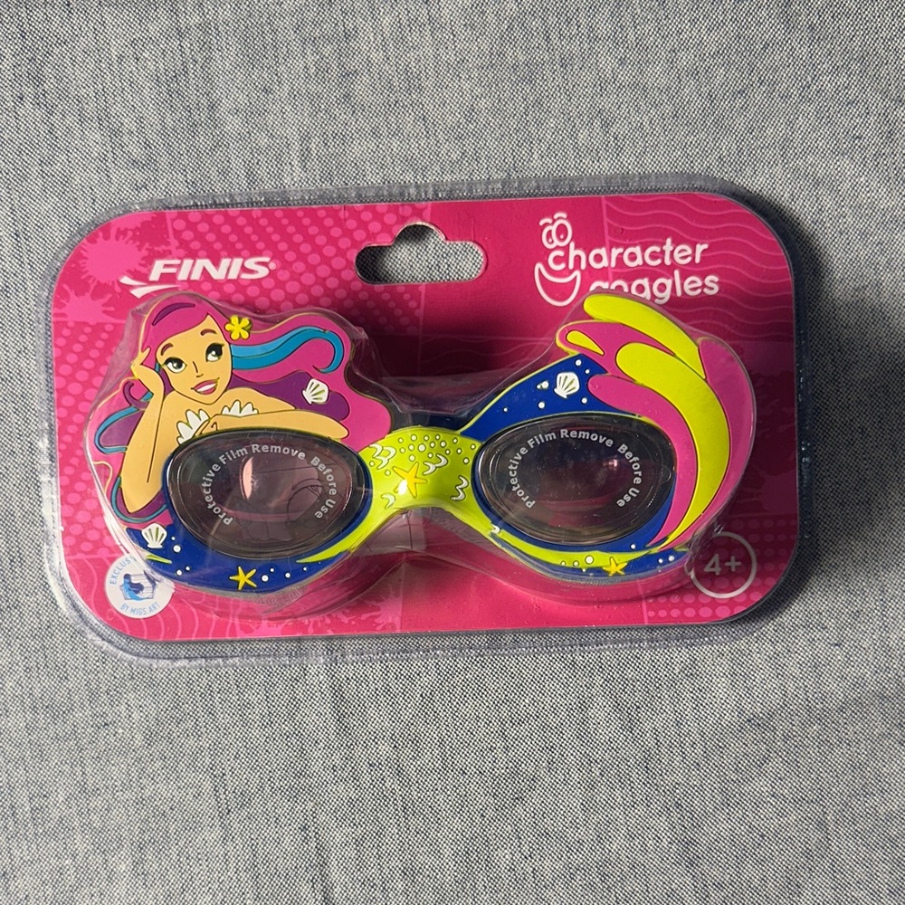FINIS Kids Character Swim Goggles - Blue and Yellow